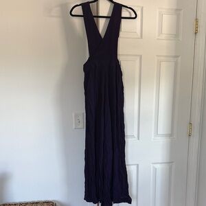 Maeve Deep Purple/Blue V-Neck Jumpsuit